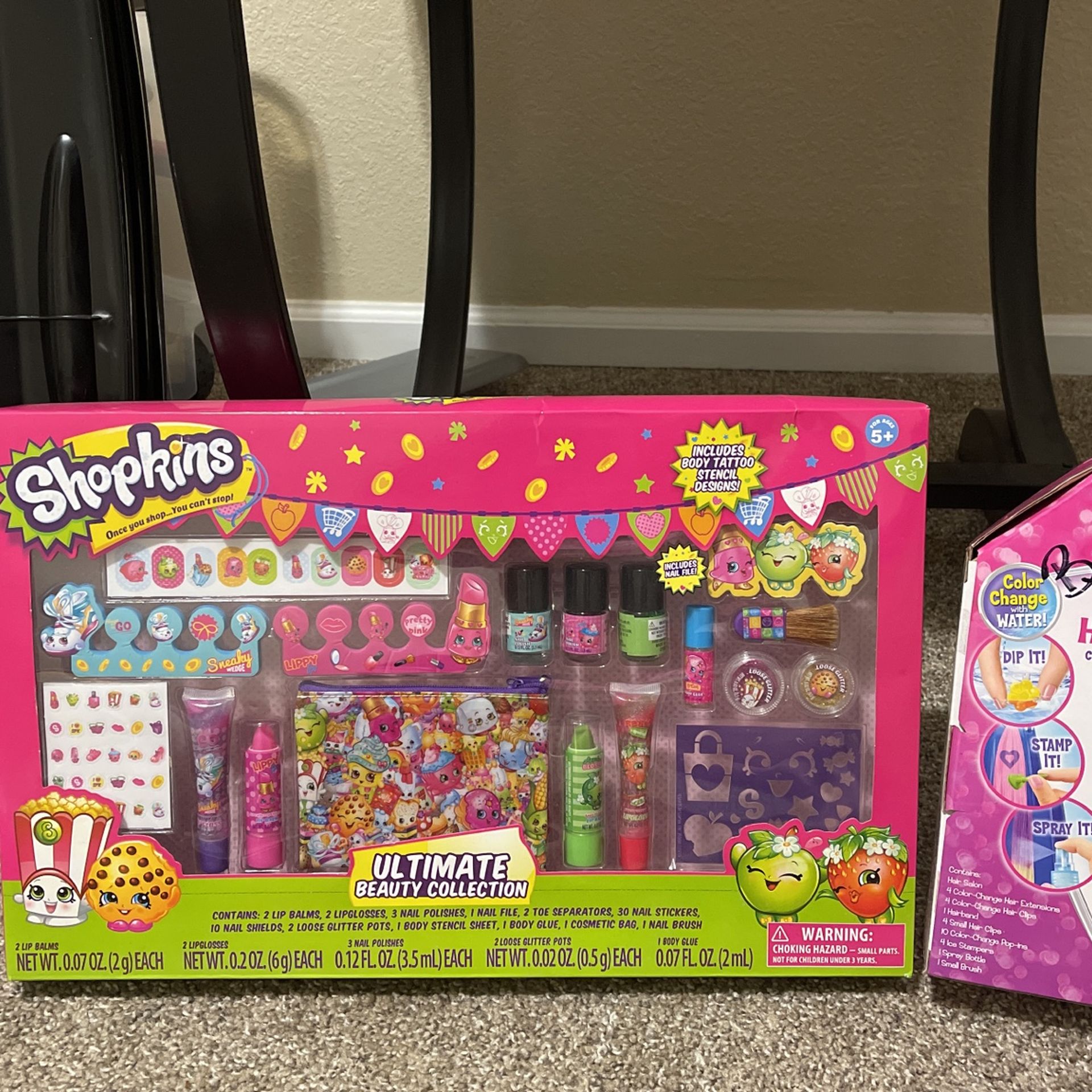 Brand New Shopkins Ultimate Beauty Collection & Color Splasherz