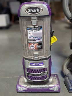2 Used Shark NV581 (Purple) & NV360 (Blue) Rotator Powered Lift Vacuum Cleaners Thumbnail