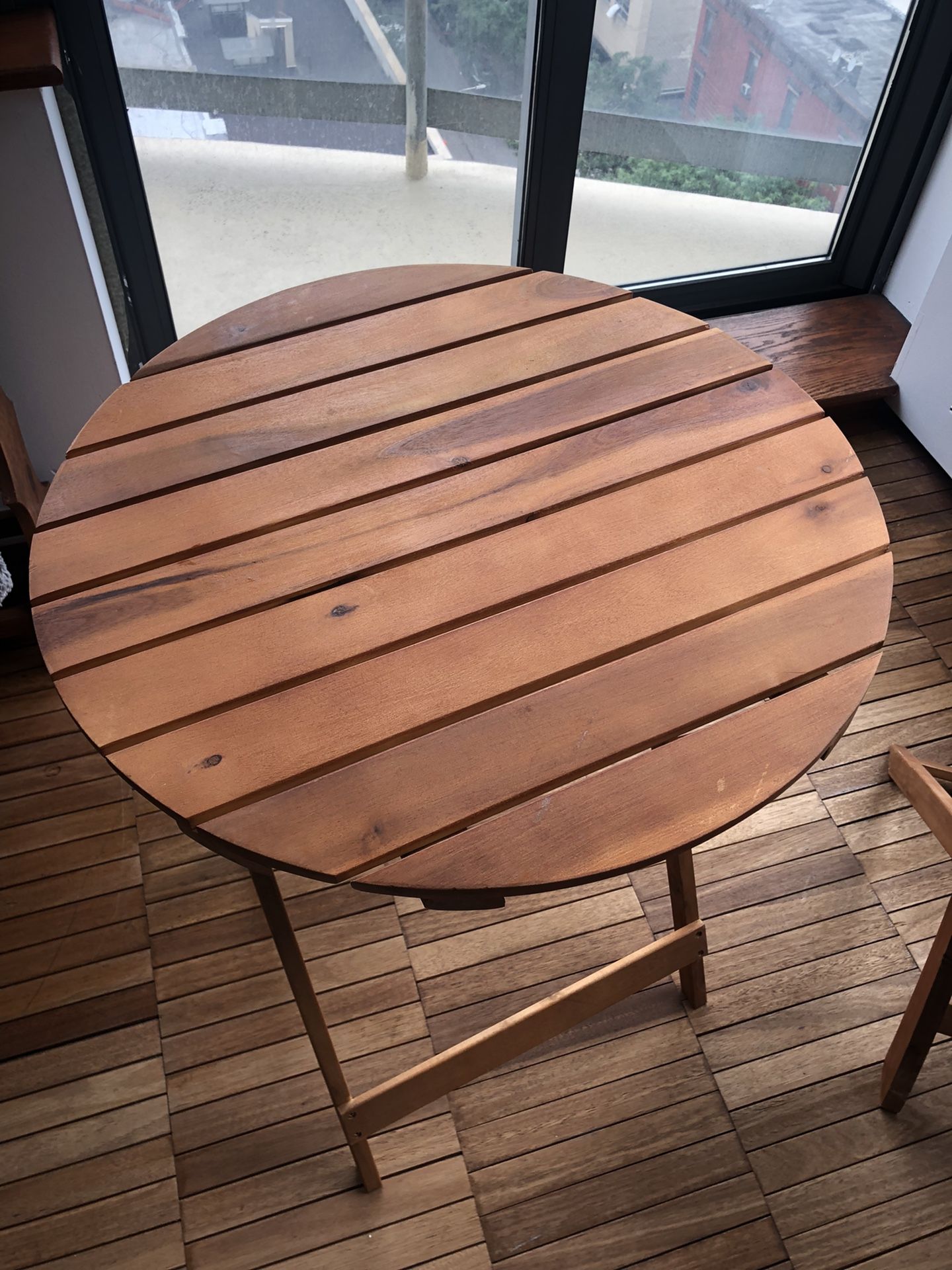 3-Piece Acacia Wood Patio/Balcony Set