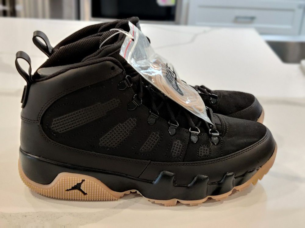 Air Jordan 9 Boot NRG. Black And Gum Men's 10