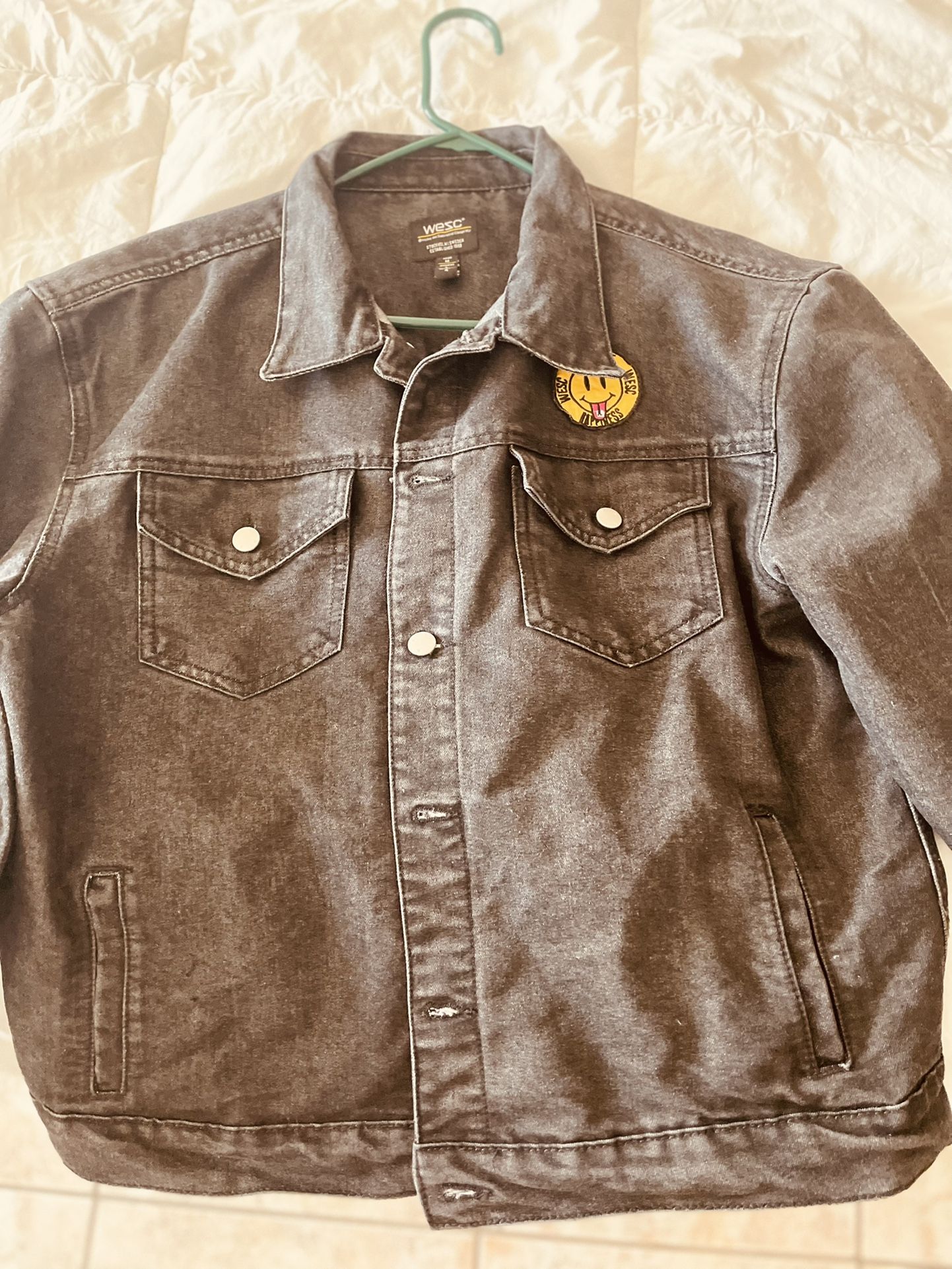 BLACK DENIM jacket - Size M