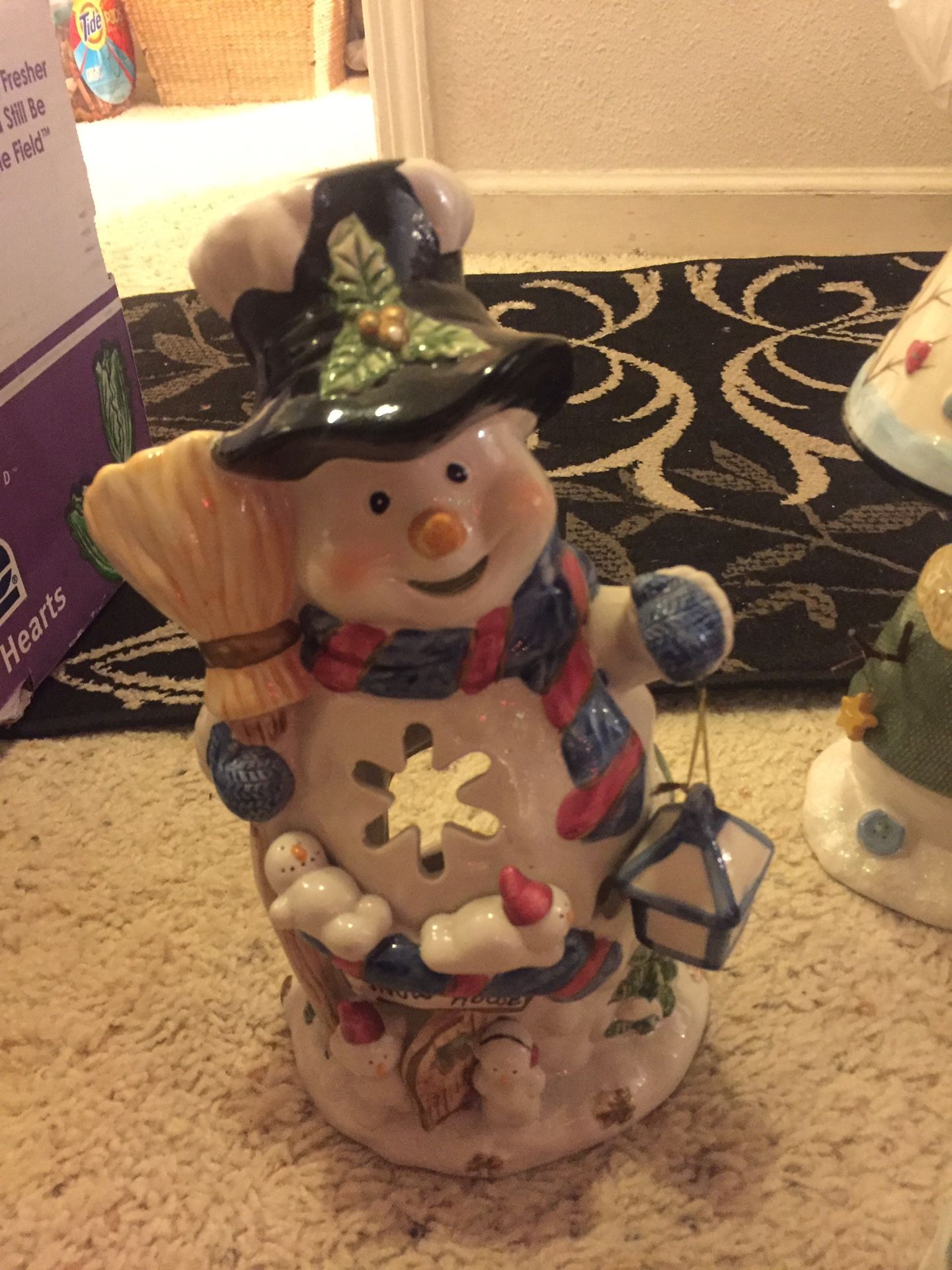 Snowman Christmas decorations. $25 for all!