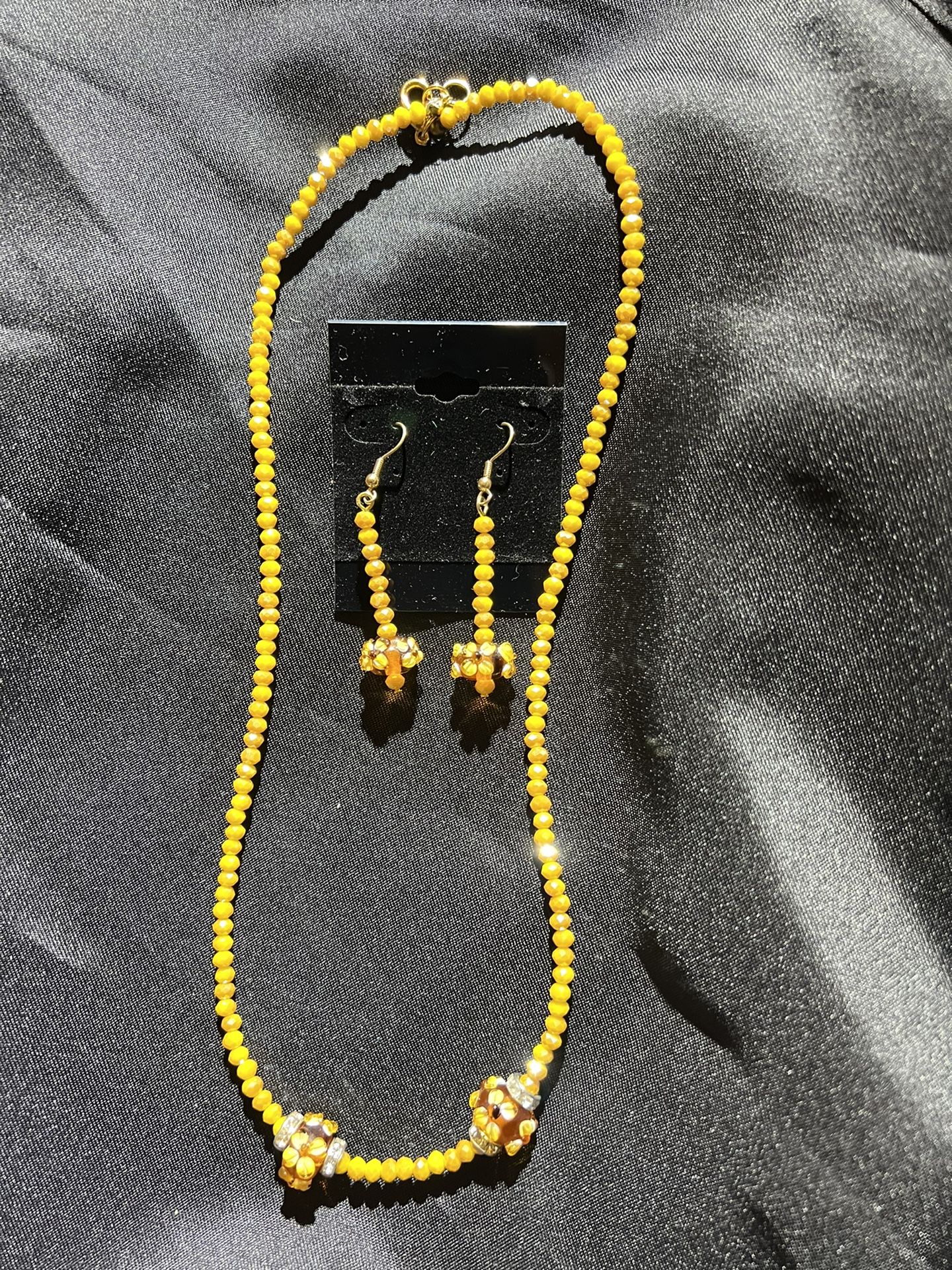 Handmaid Precious Yellow Real Stone Beads