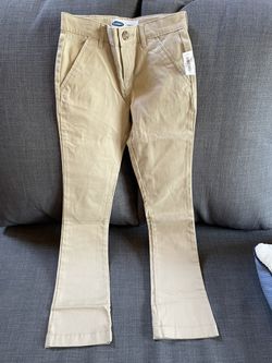 Brand new Girls Old Navy khaki boot cut uniform pants size 10 slim Thumbnail