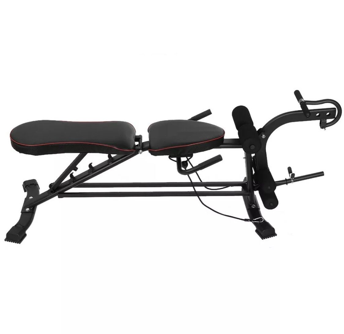 π₯BRAND NEW Adjustable Sit Up A B Incline Abs Bench Flat Fly Weight Press Gym Fitness Rope