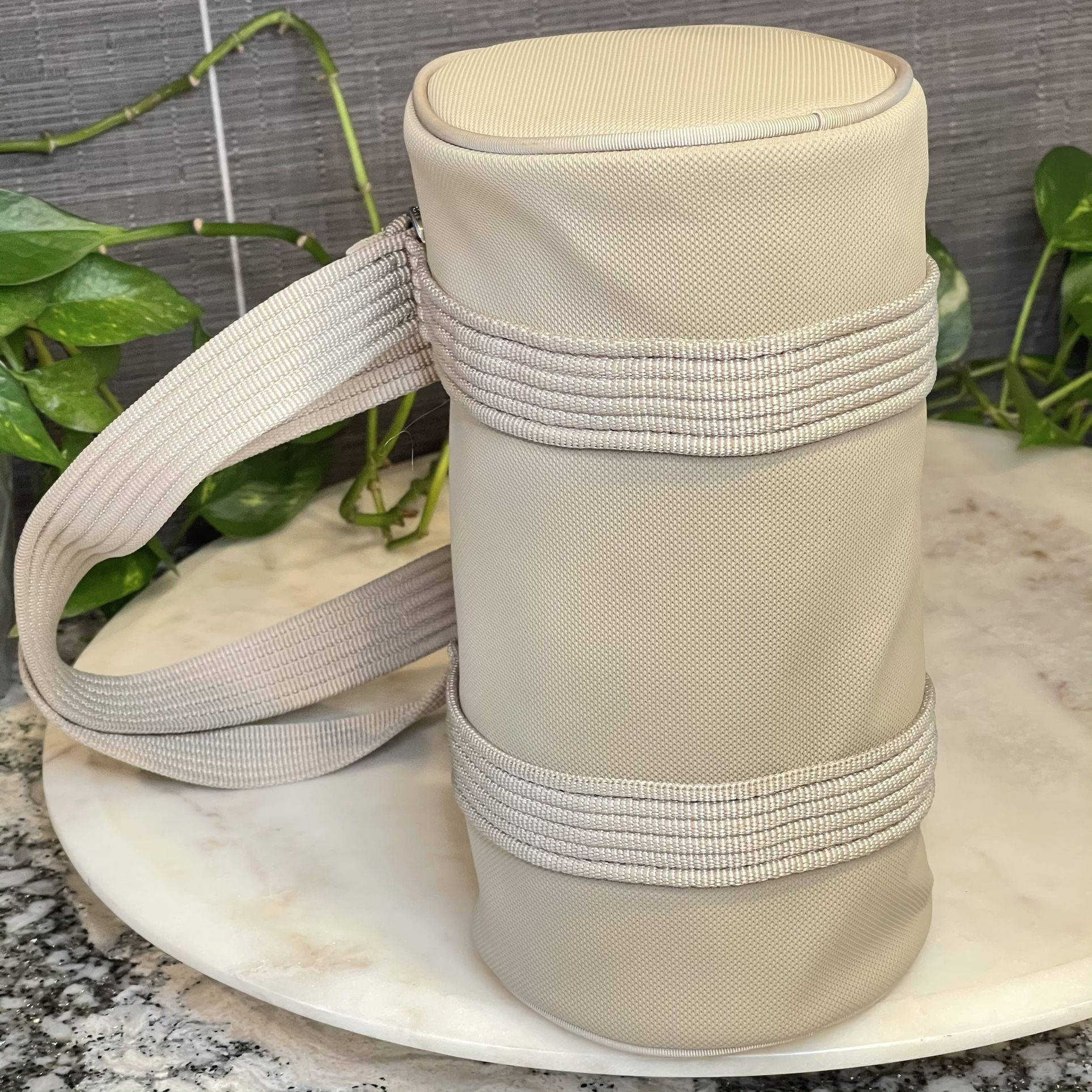LACOSTE Summer Sand Roll Bag Khaki Bag NWOT
