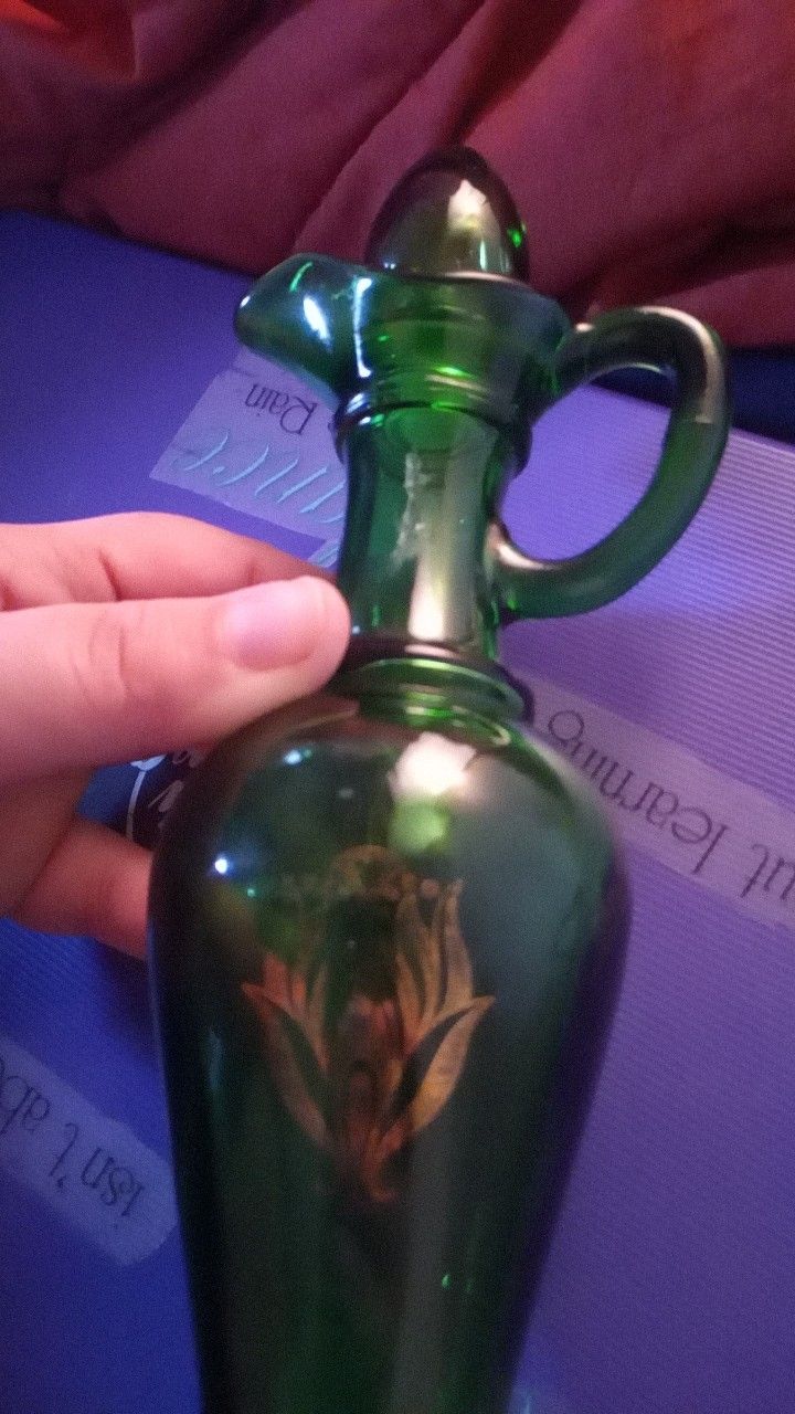 Avon glass pitcher