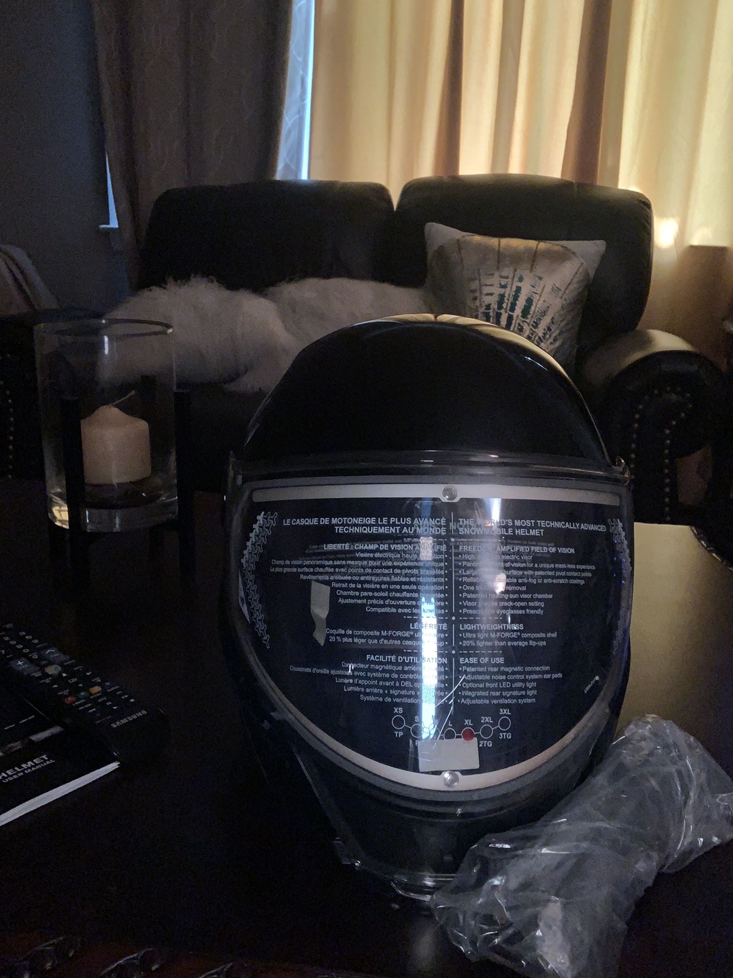 BRP oxygen snowmobile helmet