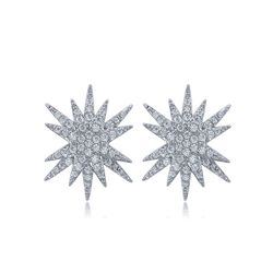 "Glitter Irregular Star Full Diamonds Zircon Stud Earrings for Women, L600
 
 Thumbnail