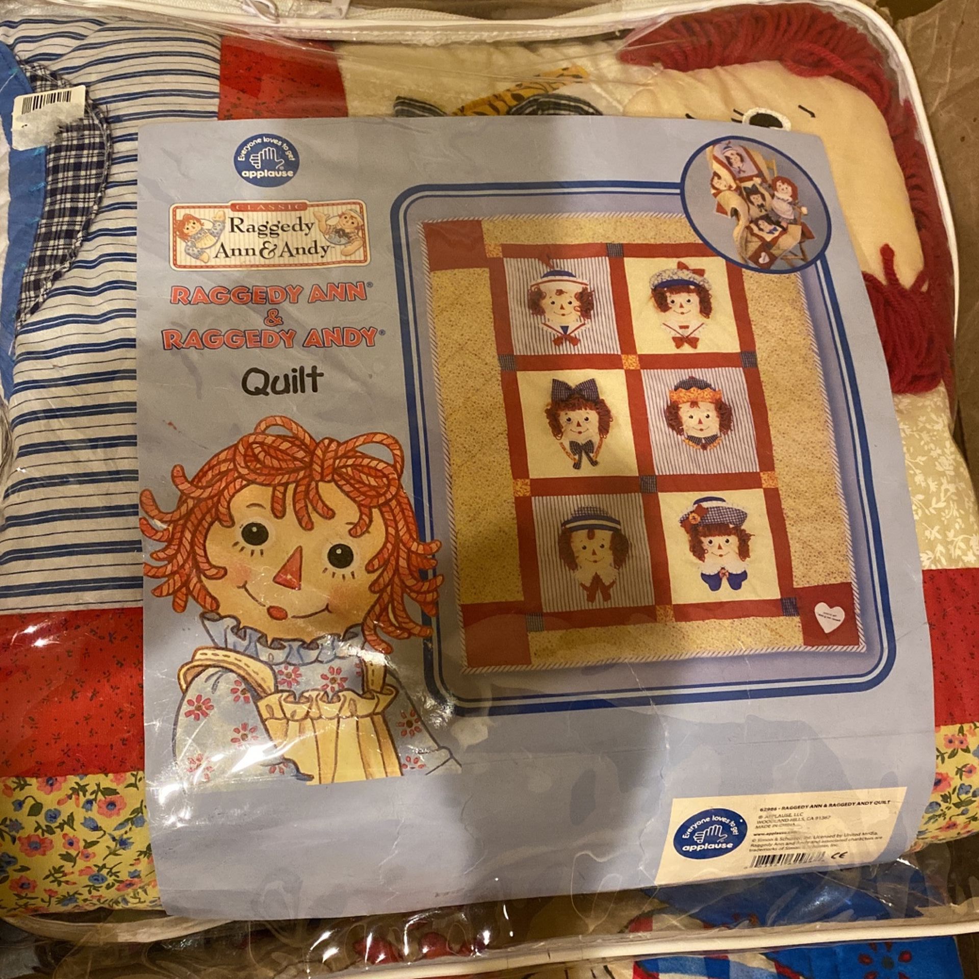 Raggedy Ann & Andy Quilt New