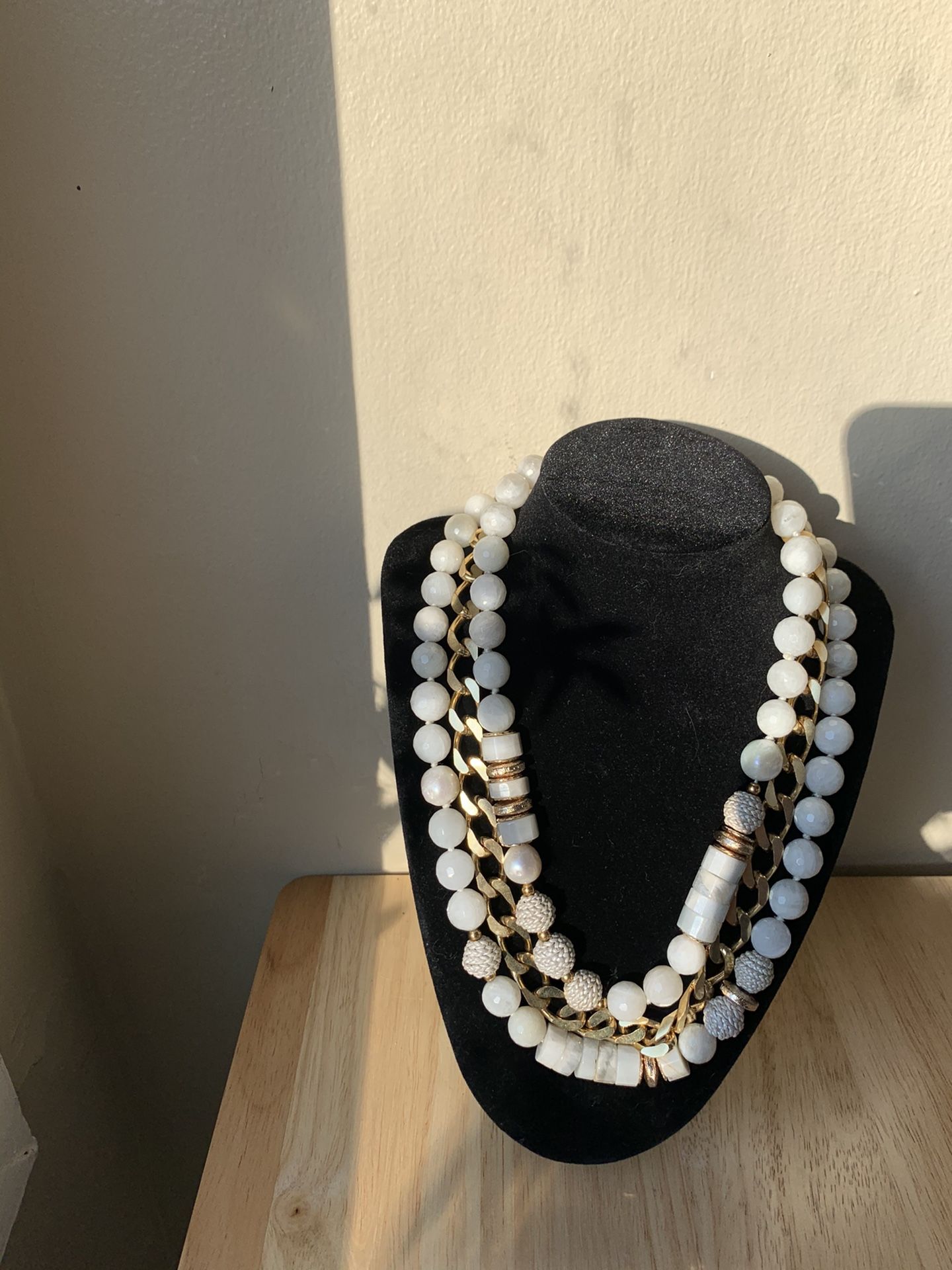 Akola triple strand necklace