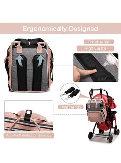 Diaper Bag Backpack With Expandable Changing Table Thumbnail