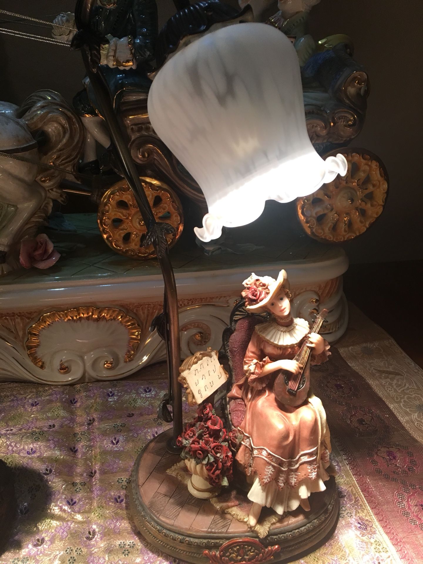 Set of 2 BEAUTIFUL MONTEFIORI COLLECTION ITALY DESIGN TULIP LAMP for Sale  in Palmdale, CA - OfferUp