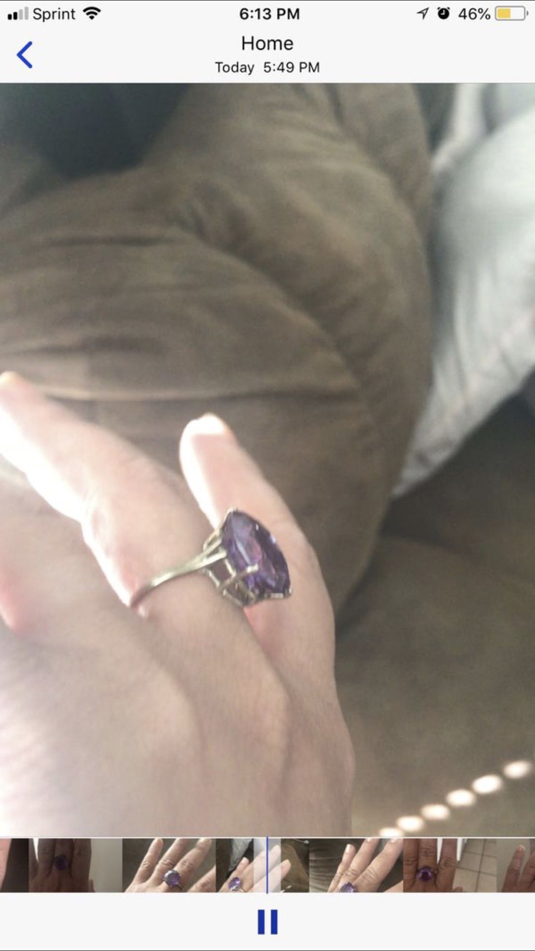 Alexandrite Stone Ring / Changing Colors Size 7
