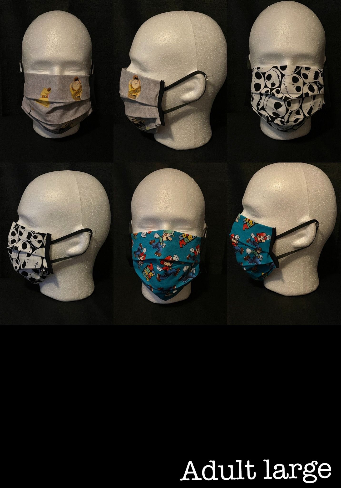 Disney Winnie The Pooh Eeyore Piglet Tigger Lilo Stitch Face Masks Face Covers