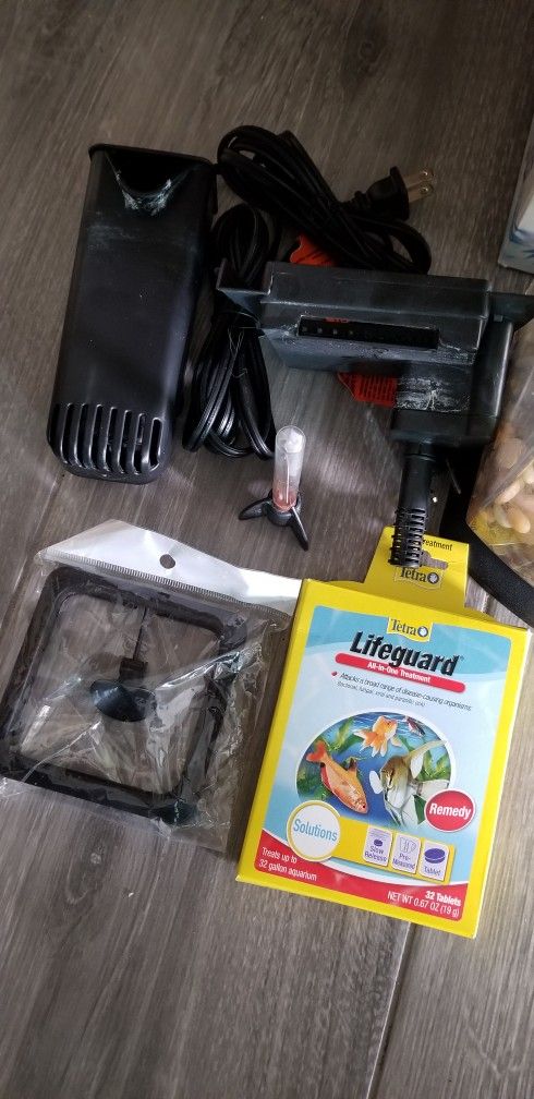 AQUEON (LED) MINIBOW 2.5 GALLON AQUARIUM FISH TANK W/ORG. BOX & MANY EXTRAS FOR BETTAS