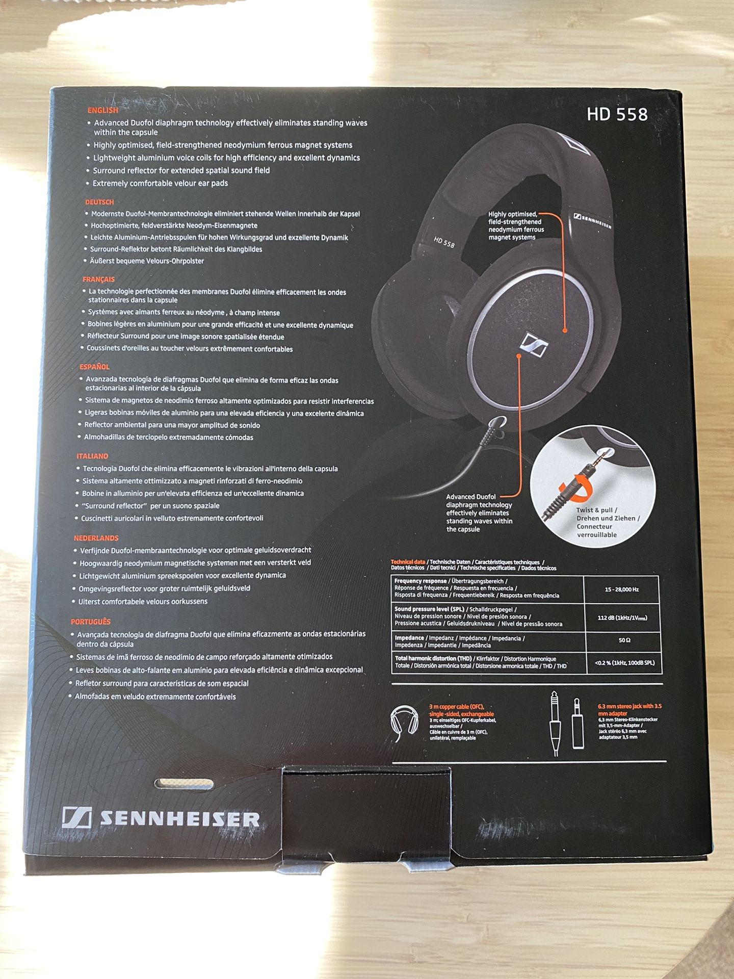 Sennheiser HD 558 Audiophile Over-the-Ear Headphones - Open Back
