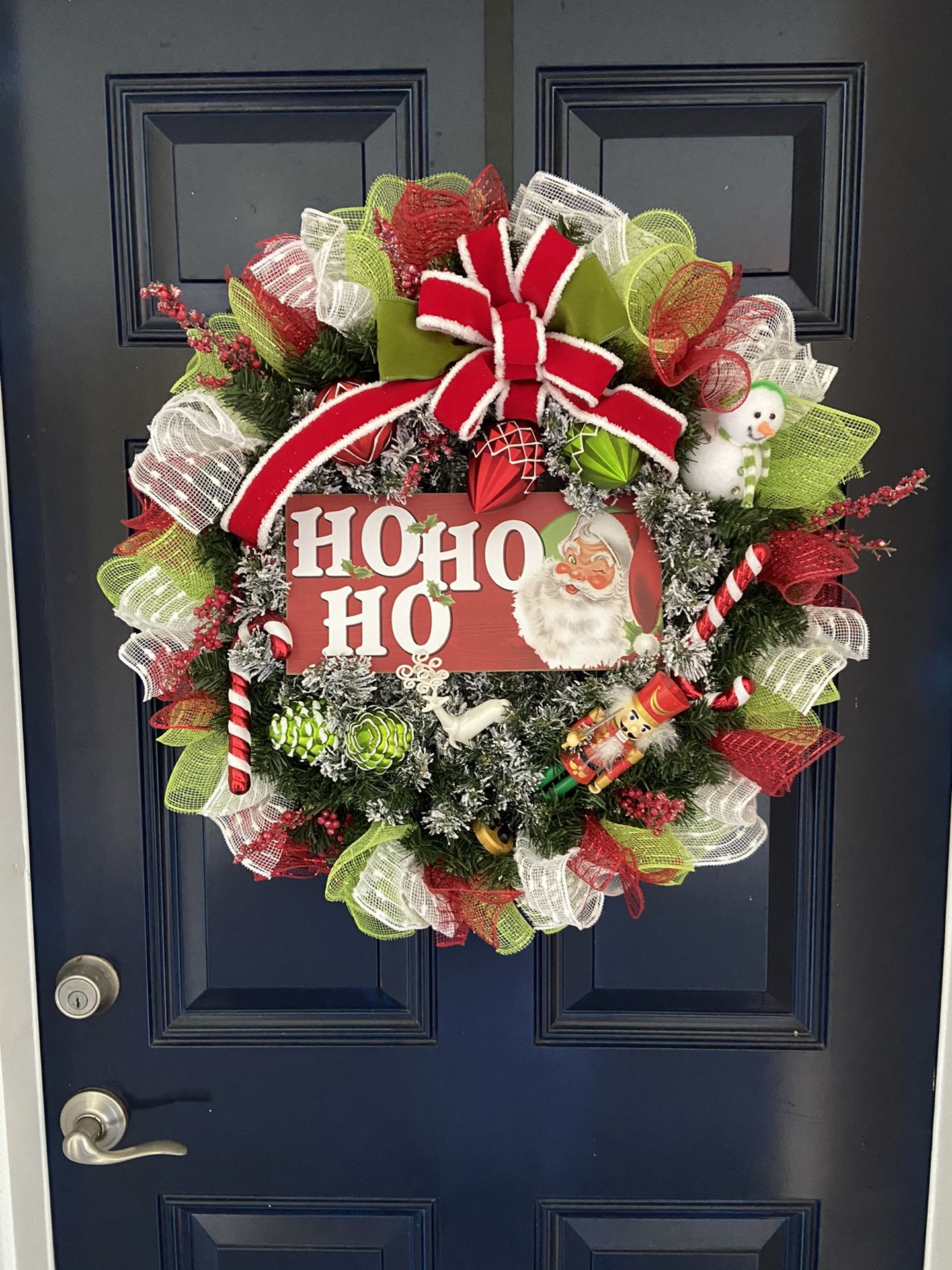 Christmas wreath for front door