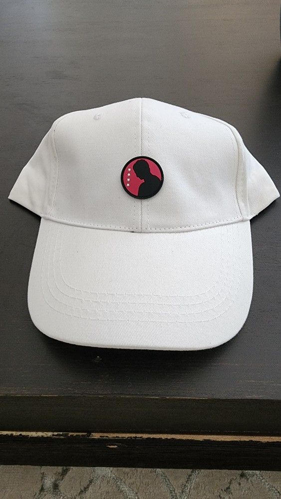 White & Pink SK8TR Hat $30 Off