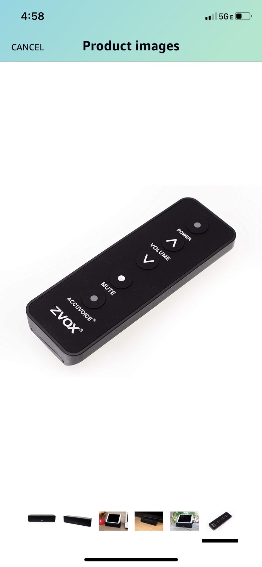 ZVOX Dialogue Clarifying Sound Bar
