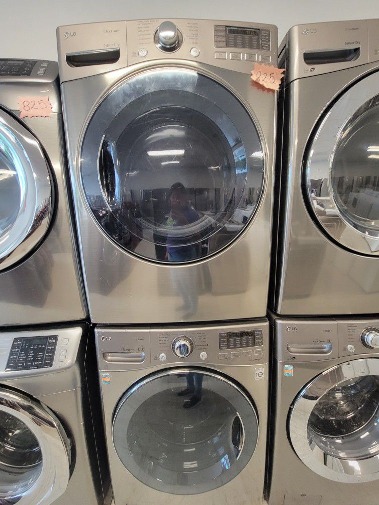 Lg Front Load Washer And Electric Dryer Set Used In Good Condition With 90day's Warranty 