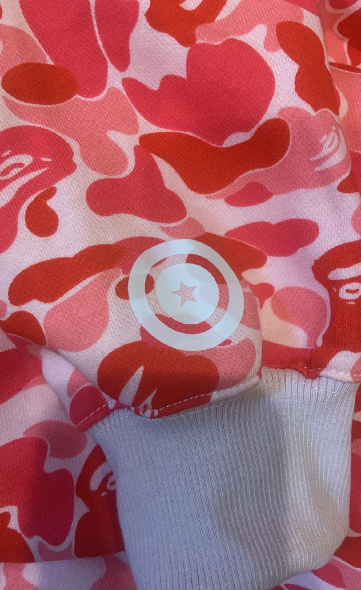 BAPE Camo Shark Full Zip Up Hoodie (Pink)