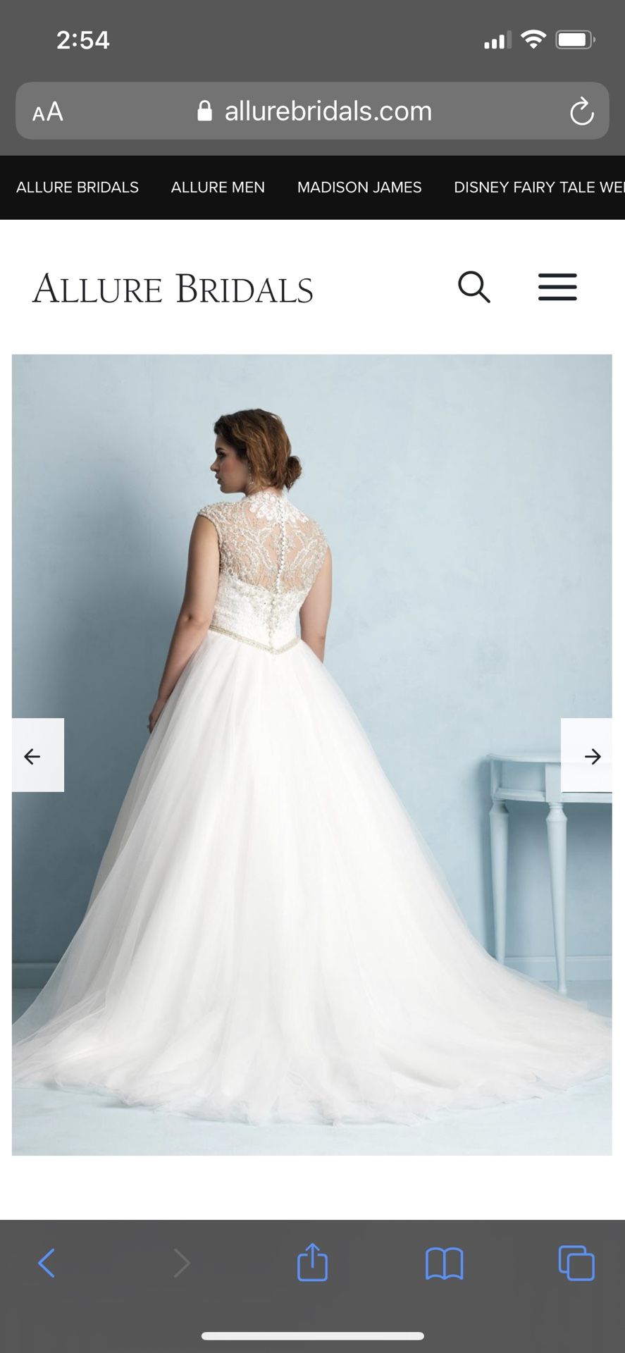 Allure Bridal Wedding Dress Style No: W350