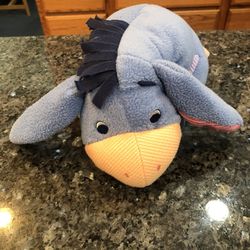 Rare Vintage 2001 Disney Fisher Price Baby Rattle Eeyore Stuffed Toy .  Size 10 inches Wide .  Preowned Excellent Condition  Thumbnail