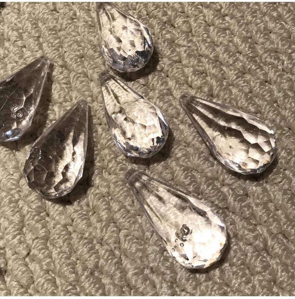 10 Large Acrylic Beads For Decor 2”x1”