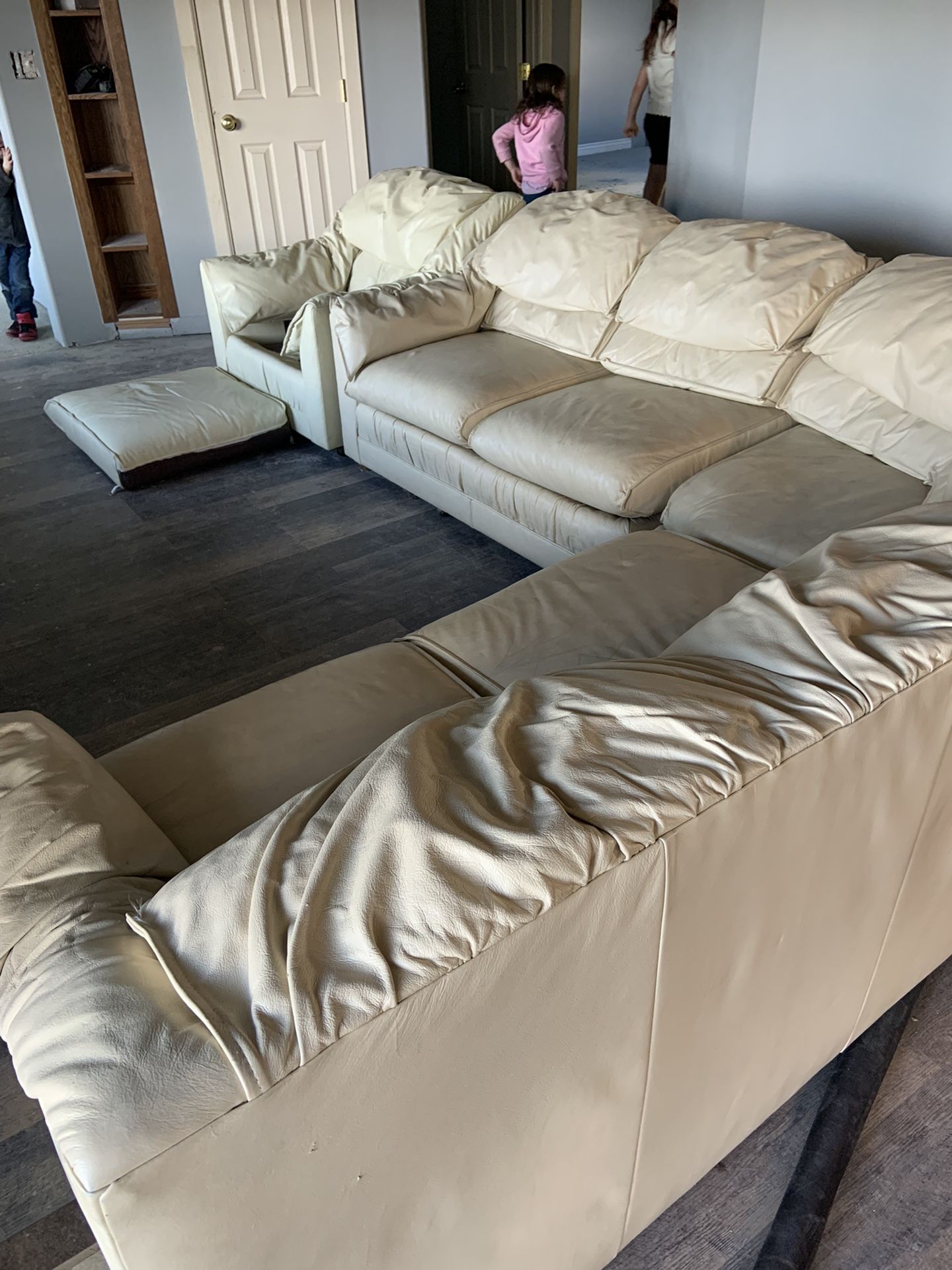 Leather Sectional Couch Sofa