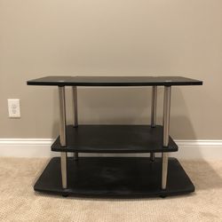 Black Wood TV Stand/end Table Thumbnail