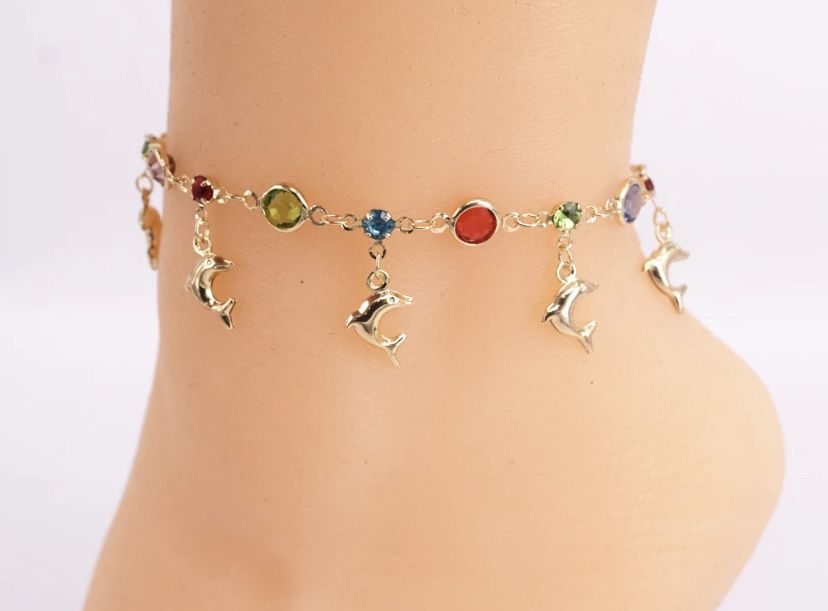 Gold Plated Brass Anklets