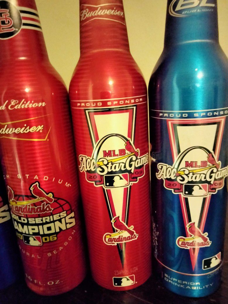 2006 World Series Bud Light Red And Blue Cans.