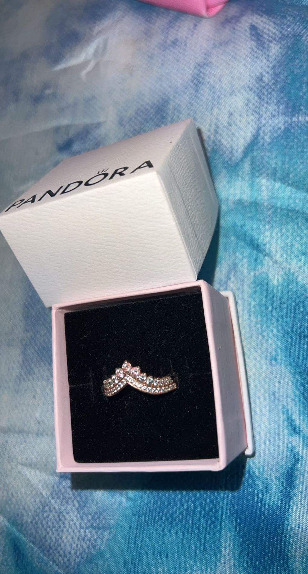 Rose Gold Tiara Pandora Ring