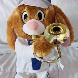 Trombone Bunny Animated Plush (Slides Trombone, Dances, & Plays Music) Thumbnail