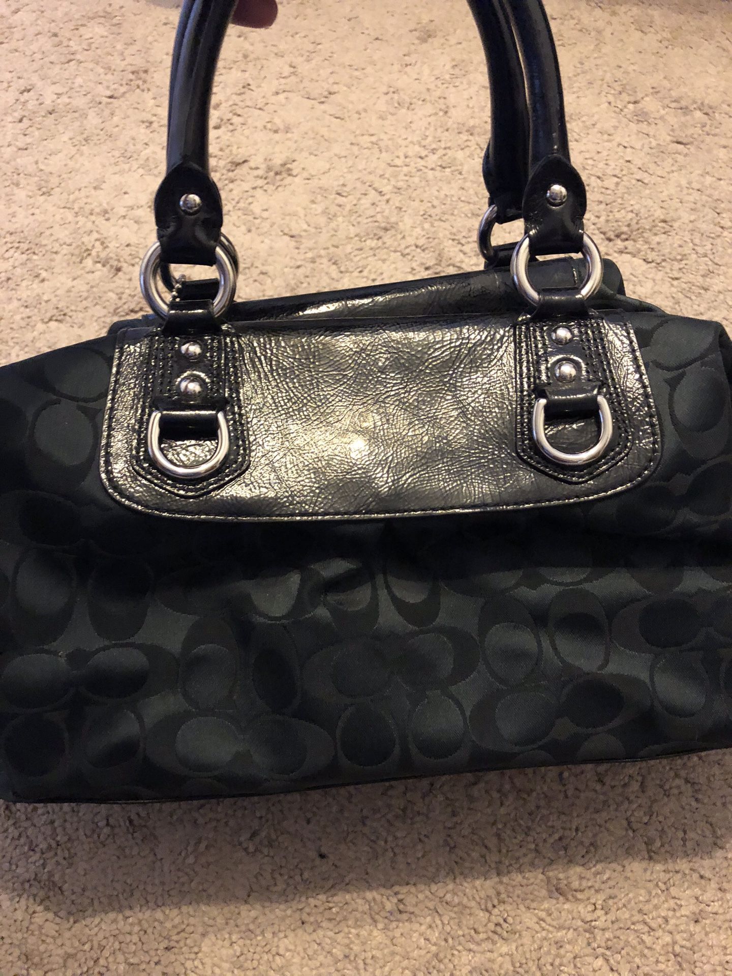 Black coach purse