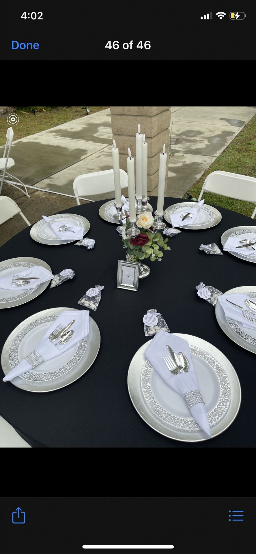 120” Black Round Tablecloths (15 Total)