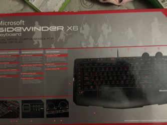 microsoft sidewinder x6