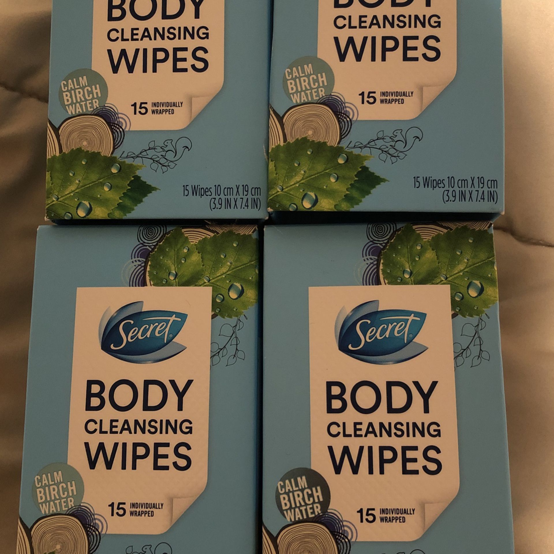 4 Box Secret Body Cleansing Wipes