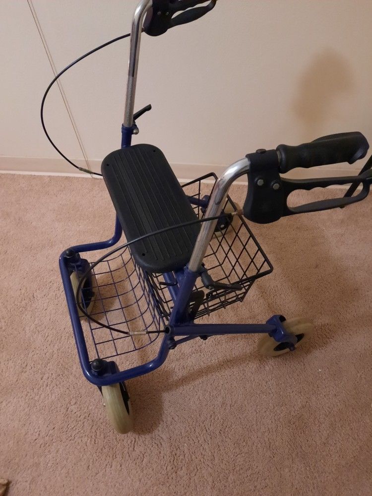 Buggy With Brake Handles And Basket