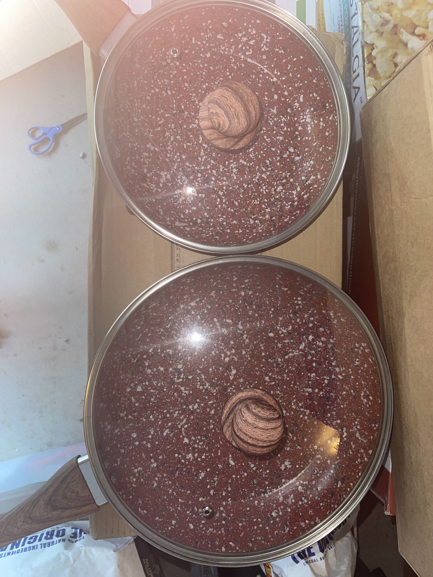 CSK 10 & 12 In Cookware With Matching Lids Red