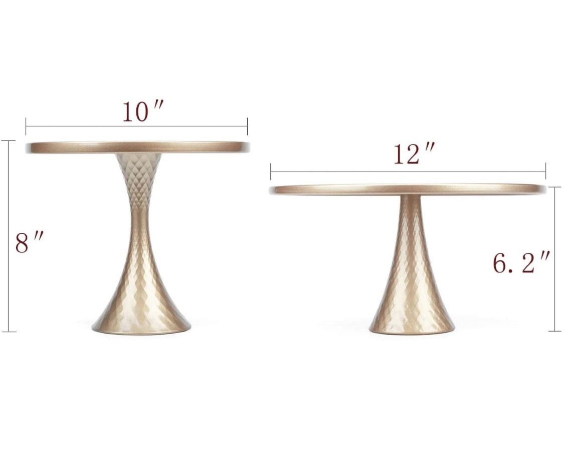 4 Gold Cake Stands