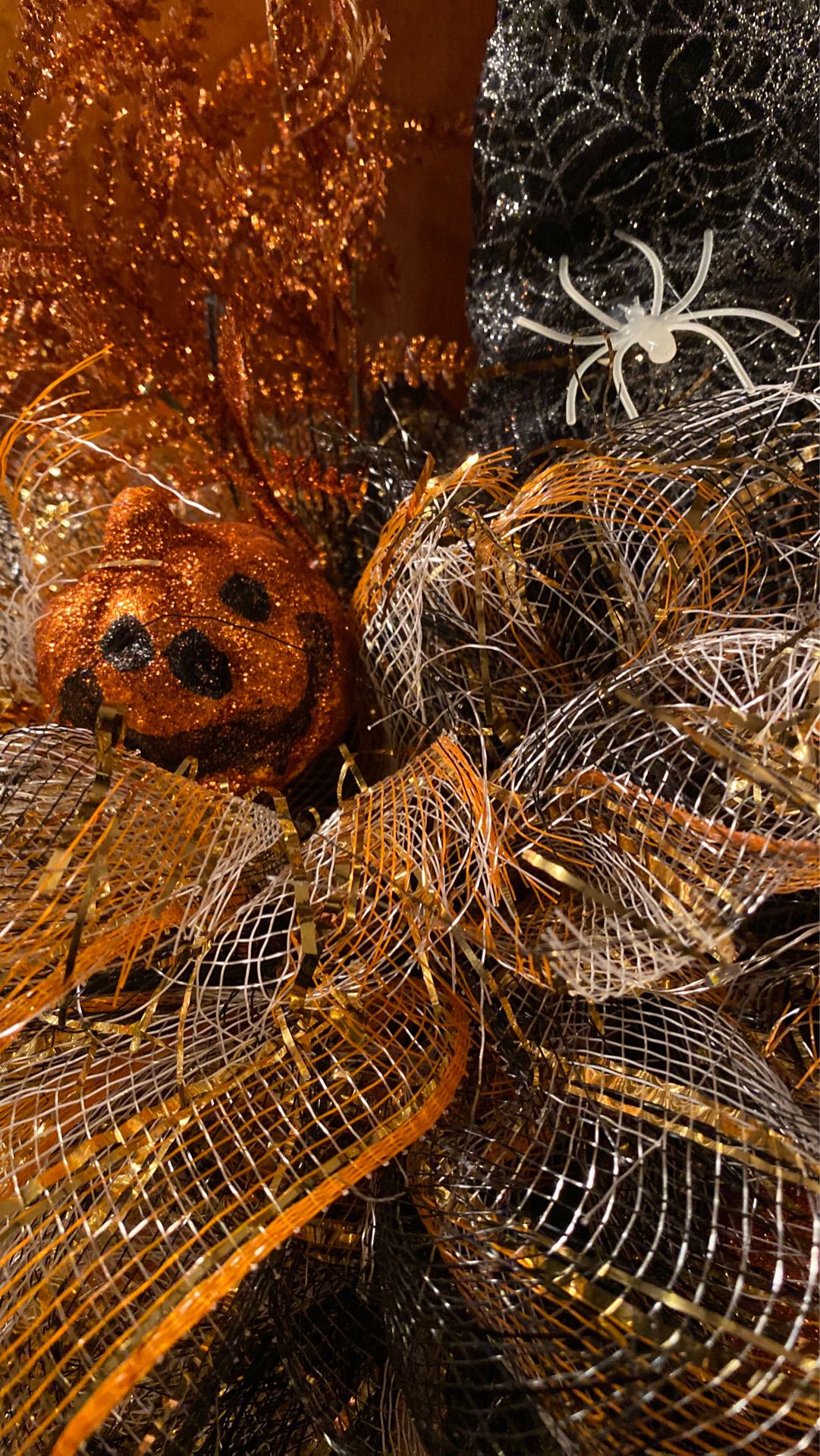 Witch hat wreath “ lights up’ made to order