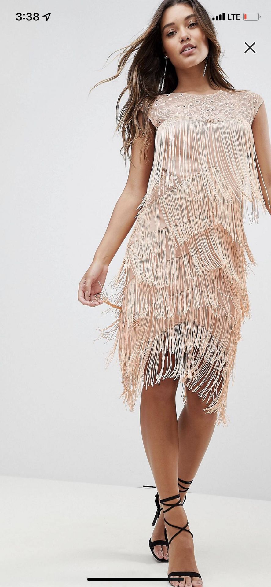 ASOS Fringe Sequins Dress