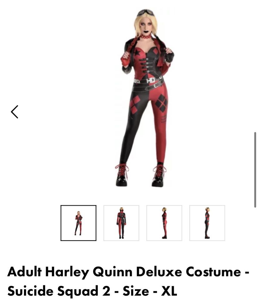 Adult Harley Quinn Deluxe Costume Suicide Squad 2