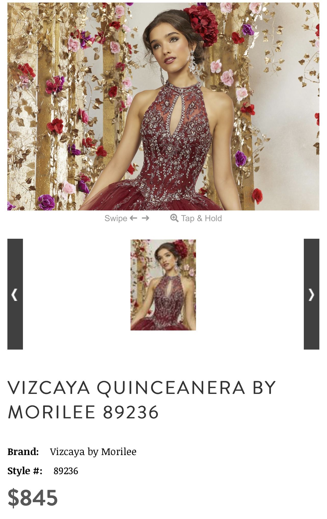 Morilee sweet 16/quinceañera dress