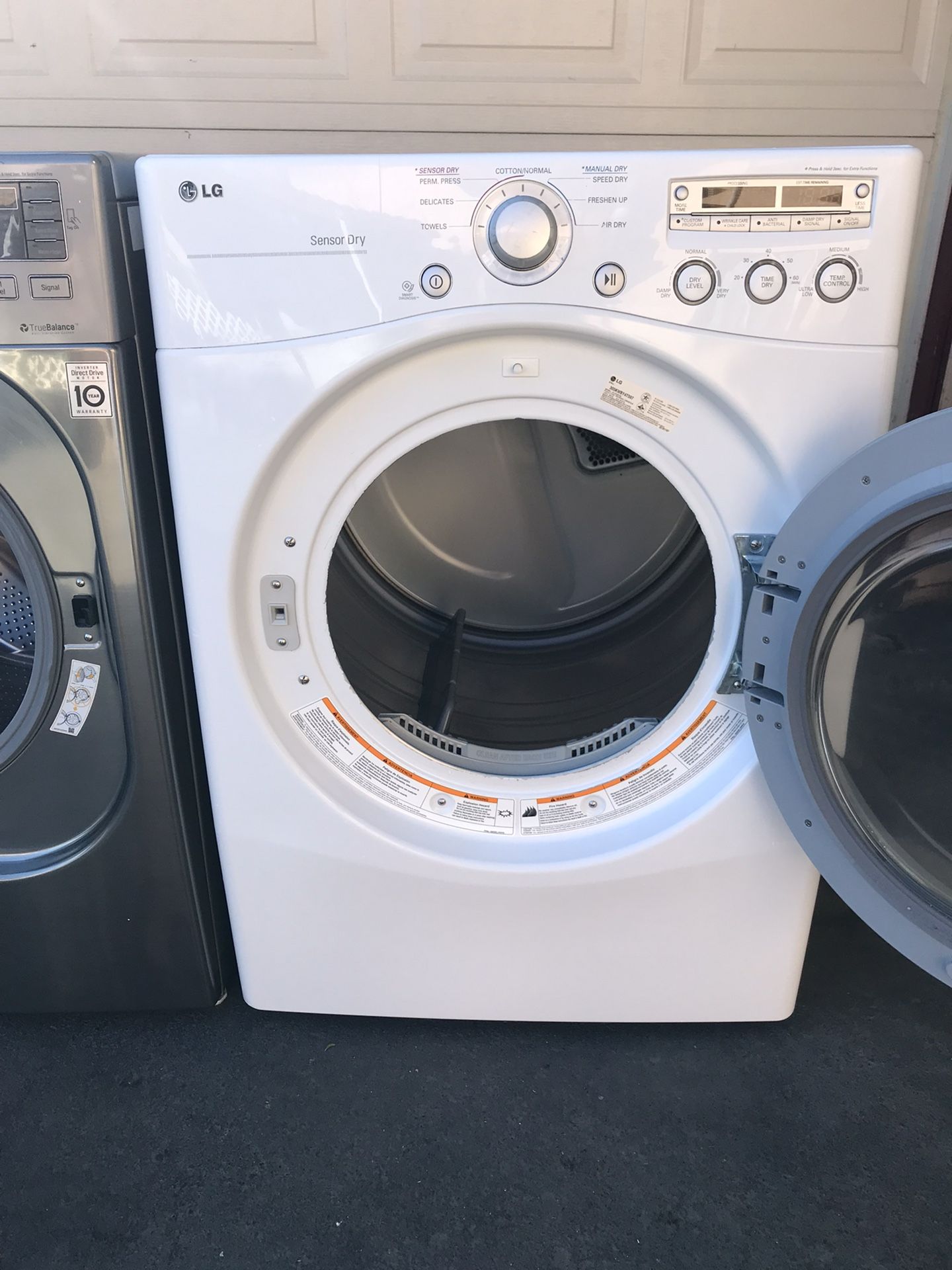 washer and gas dryer