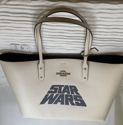 NWT Authentic Coach Collectible Limited Edition Star Wars Large Tote  W/ Complimentary Coach Box, Tissue & Bag - MSRP:$428 - $ALE FIRM Price:$175 Thumbnail