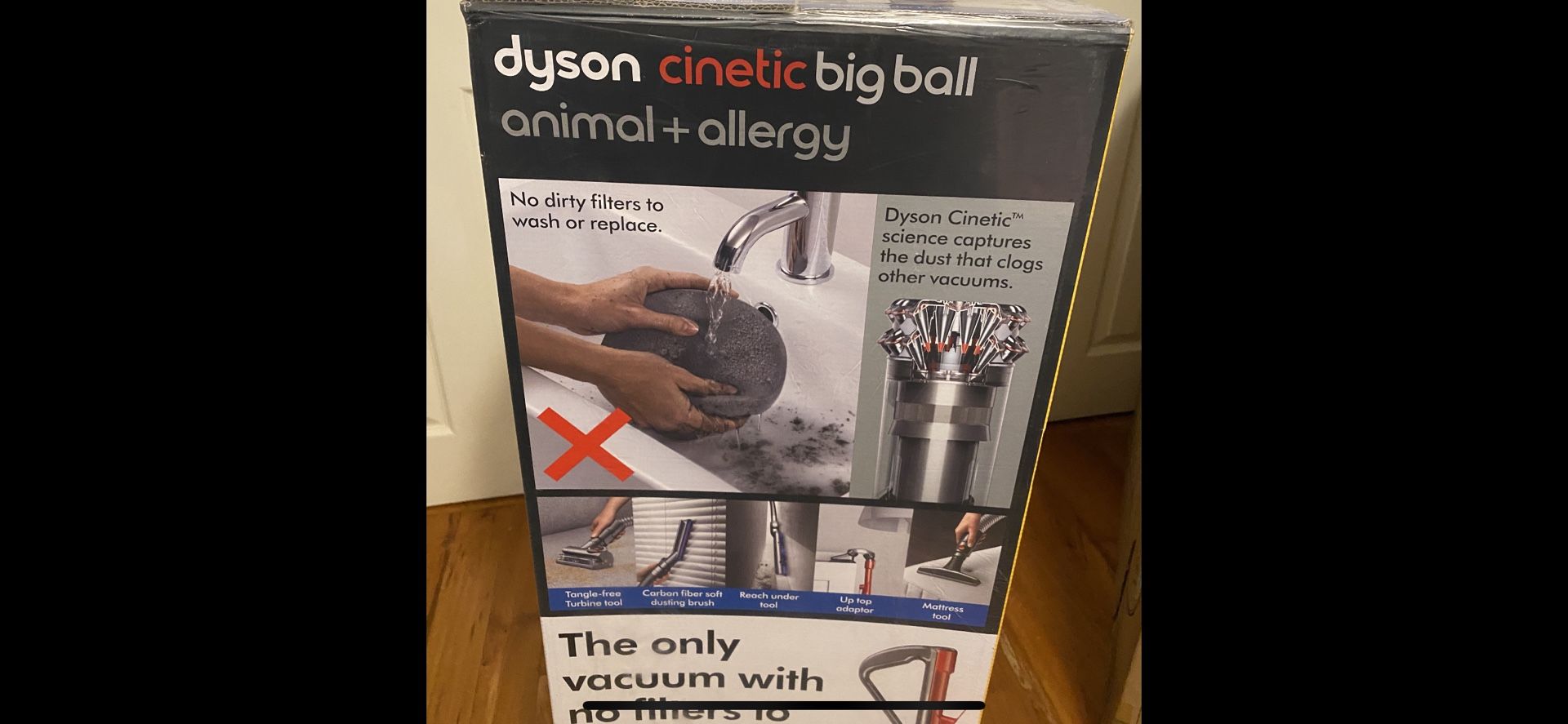DYSON - CINETIC BIG BALL ANIMAL + ALLERGY UPRIGHT VACUUM - IRON/NICKE Sells For $700 On eBay