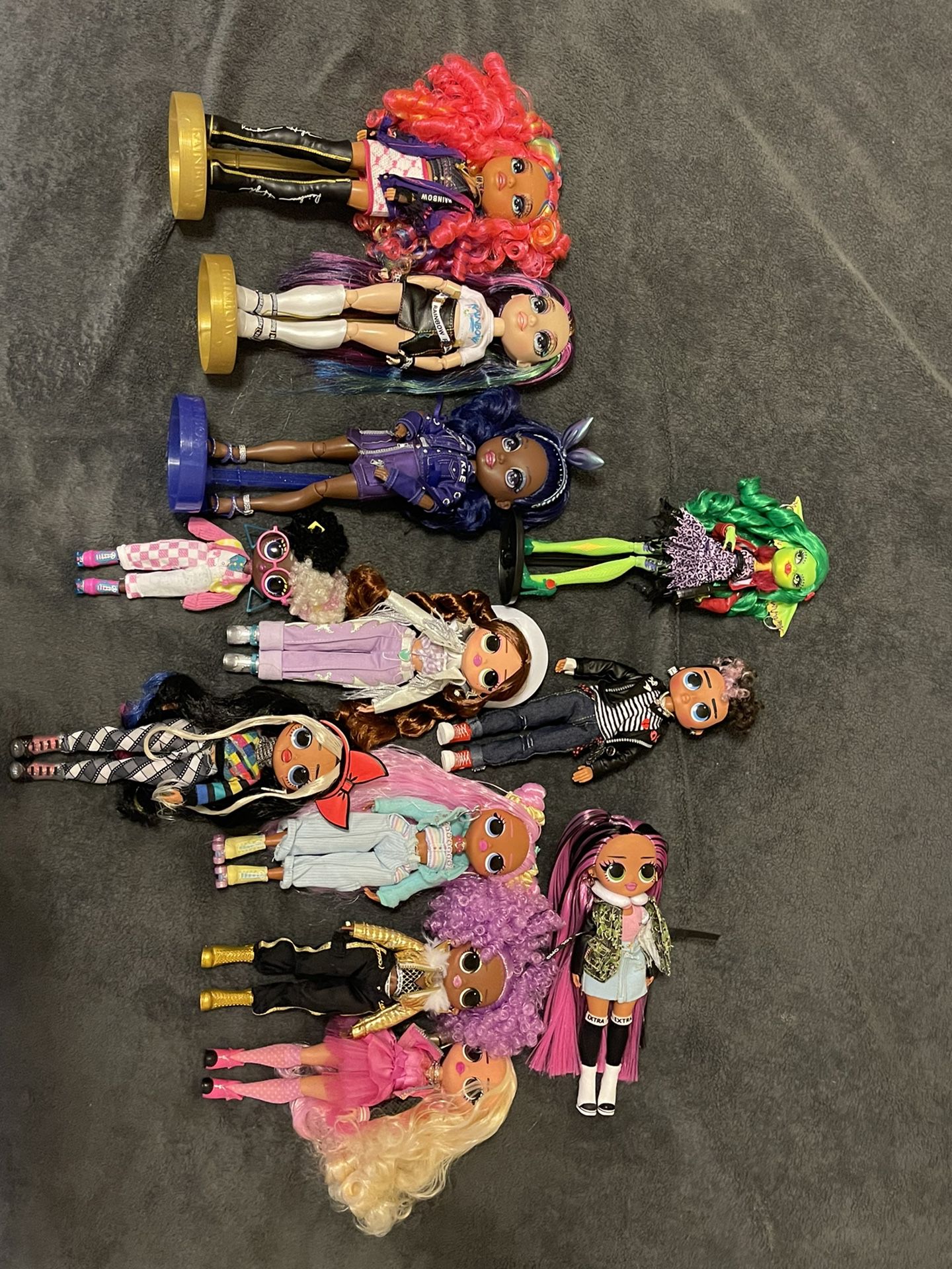  Monster High,lol Surprise And Rainbow High Doll Lot